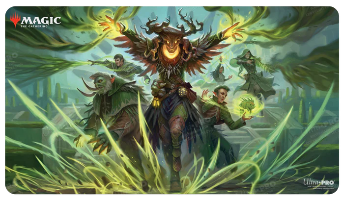 Ultra Pro - Wilds of Eldraine AR 強化ホロフォイルプレイマット クリスタルアップル マジック:ザ・ギャザリング  MTGカードプレイマット、特大マウスパッド、デスクマット、ゲームプレイマット、TCGカードゲームテーブルマットとして使用