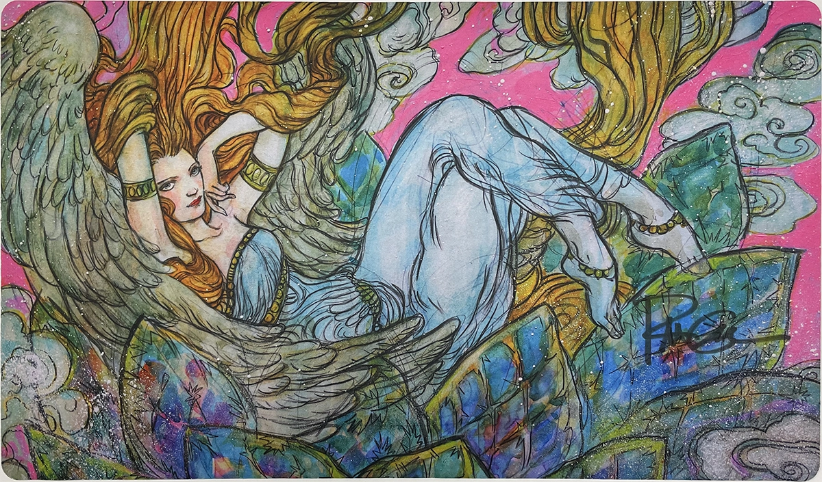 Rebecca Guay & Alayna Danner オリジナルプレイマット Jeweled Angel