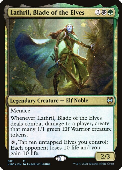 【Foil】(KHC-MM)Lathril, Blade of the Elves/エルフの刃、ラスリル